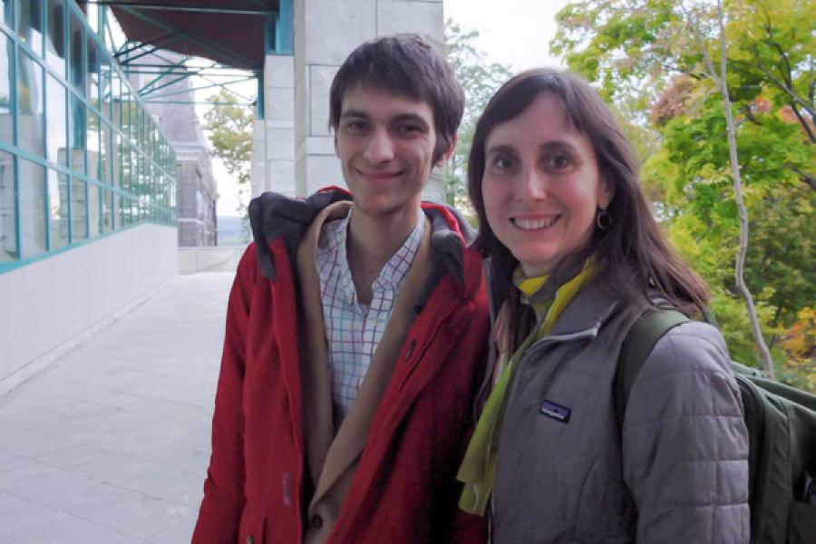 Sam Saper and Lynn Tomlinson at Cornell